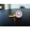 Zlatý Autorský Prsten s Obrovskou Mořskou Perlou