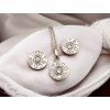Zlatý Dvoudílný Set ¨Tiffany¨ s Diamanty