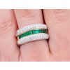 Zlatý Portugalský Prsten s Top Diamanty a Smaragdy