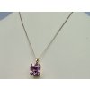 Zlatý Náhrdelník s Kunzitem