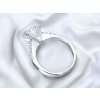 Zásnubní prsten s Briliantem 2,45ct.  Solitér ca. 2,45ct. E/SI1, (EX,EX,VG)