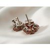 Zlaté Náušnice Carl Bucherer s Mořskými Perlami a Diamanty