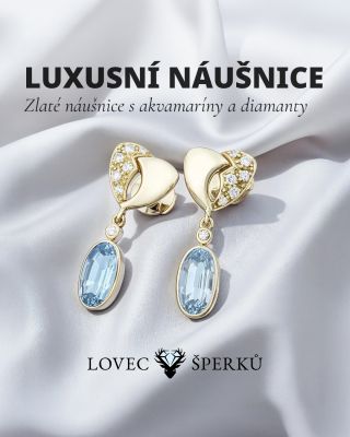 💎 Křišťálově čistá elegance, která bere dech. Kombinace ledově modrých akvamarínů a jiskřivých diamantů vytváří luxus,...