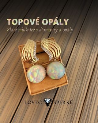 🌈 Náušnice s opály Opál je jedním z nejmagičtějších drahokamů. Jeho hra barev dokáže při každém pohybu odhalit jiné...