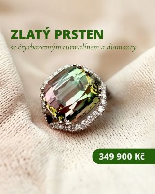 🌈 Existují drahokamy, které si za milión let příroda vyhrála. Tenhle je jeden z nich. Přírodní čtyřbarevný turmalín 15,27...