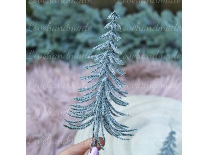 stromcek zeleny zasnezeny zapich 31cm