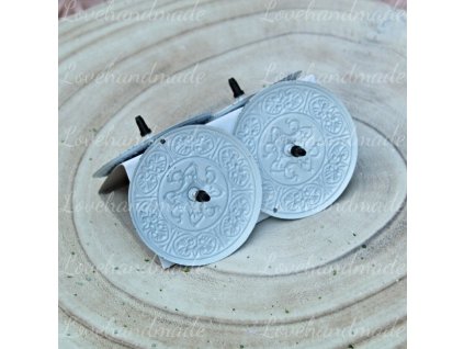 bodce na sviecky biele 6cm