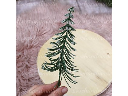 stromcek zeleny so snehom zapich 31cm