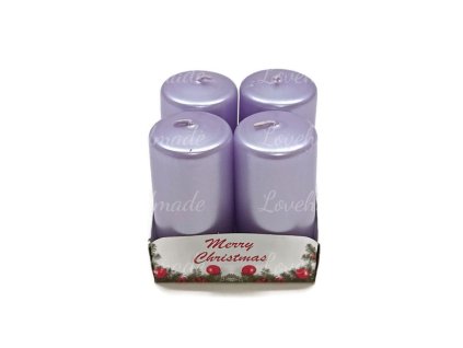 adventne sviecky fialove perletove