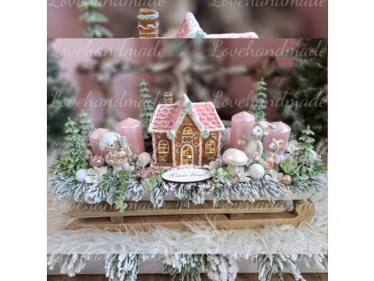 Adventna krajinka pernikovy domcek 45cm