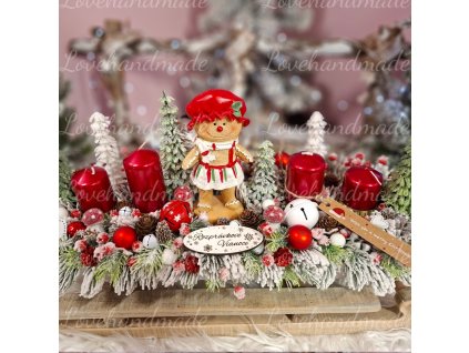 adventny svietnik pernikove dievcatko 45cm