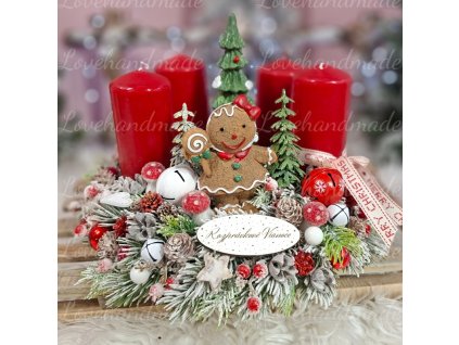 advetny veniec s polarnym pernickom 30cm