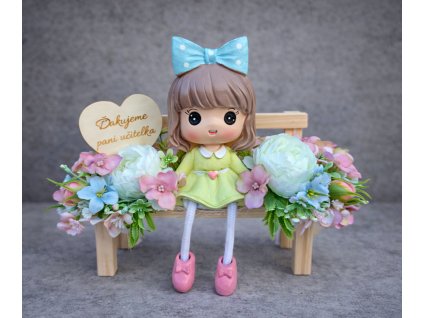 Lavička pre pani učiteľku cca 20x16cm