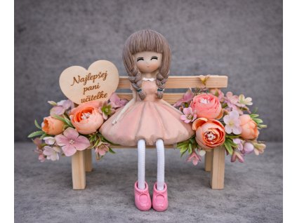 Lavička pre pani učiteľku cca 20x16cm