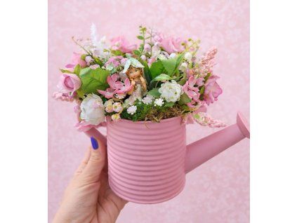 Konvička s vílou cca 21x19cm