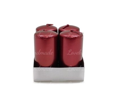 adventne sviecky bordove perletove