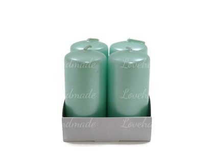 adventne sviecky mentolove perletove