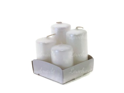 adventne sviecky biele perletove postupne