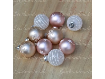 sklenene gule ruzove biele kremove 3cm