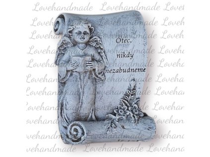 Anjel 7x9cm Otec nikdy nezabudneme