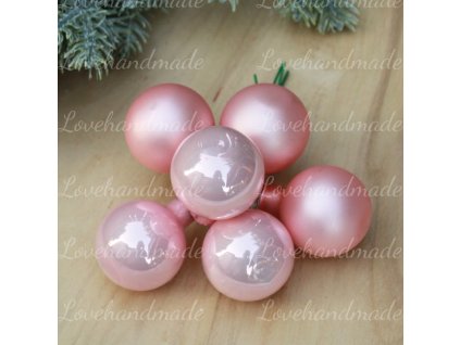 sklenene gule babypink 3cm