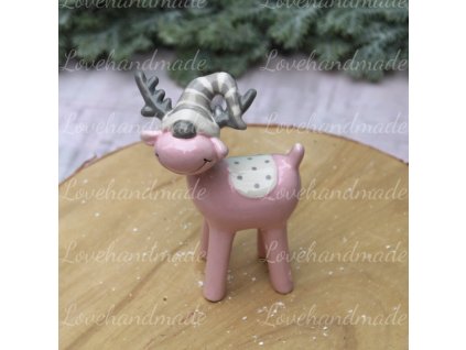 sob ruzovy keramicky 14cm