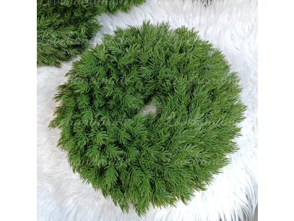 3d husty zeleny veniec 40cm