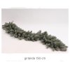 3d hustá girlanda strieborná jedlička 150cm