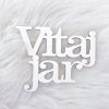 Nápis Vitaj Jar biely 10x8cm