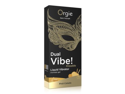 dual vibe pina colada kissable liquid vibrator