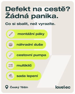 Nečekaná stopka uprostřed trasy nikoho nepotěší. Píchlá duše, povolený šroub nebo spadlý řetěz nemusí znamenat konec...