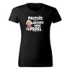 babička prdel triko černa