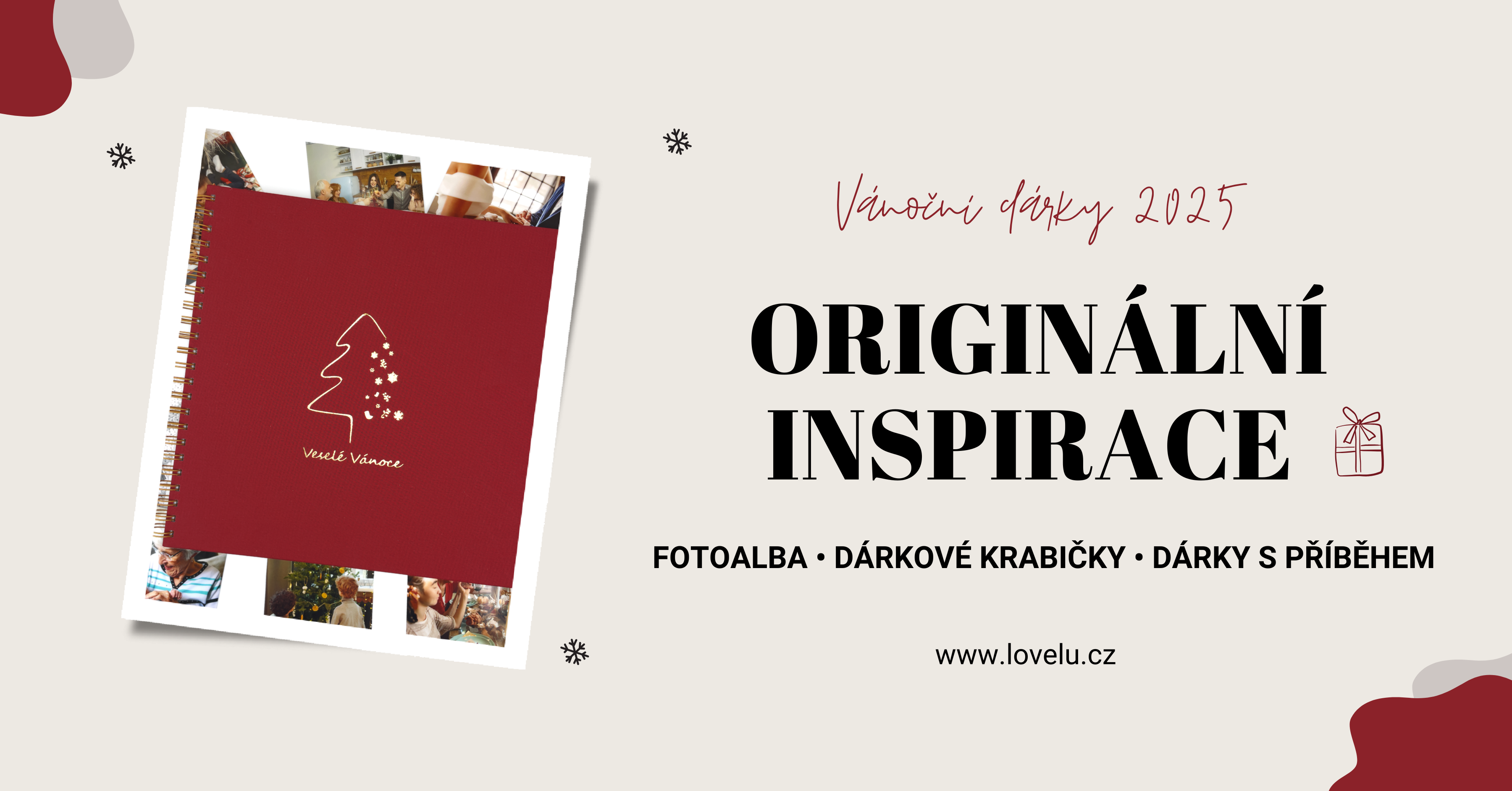 „Vánoční dárky 2025 - originální inspirace z Lovelu.cz“