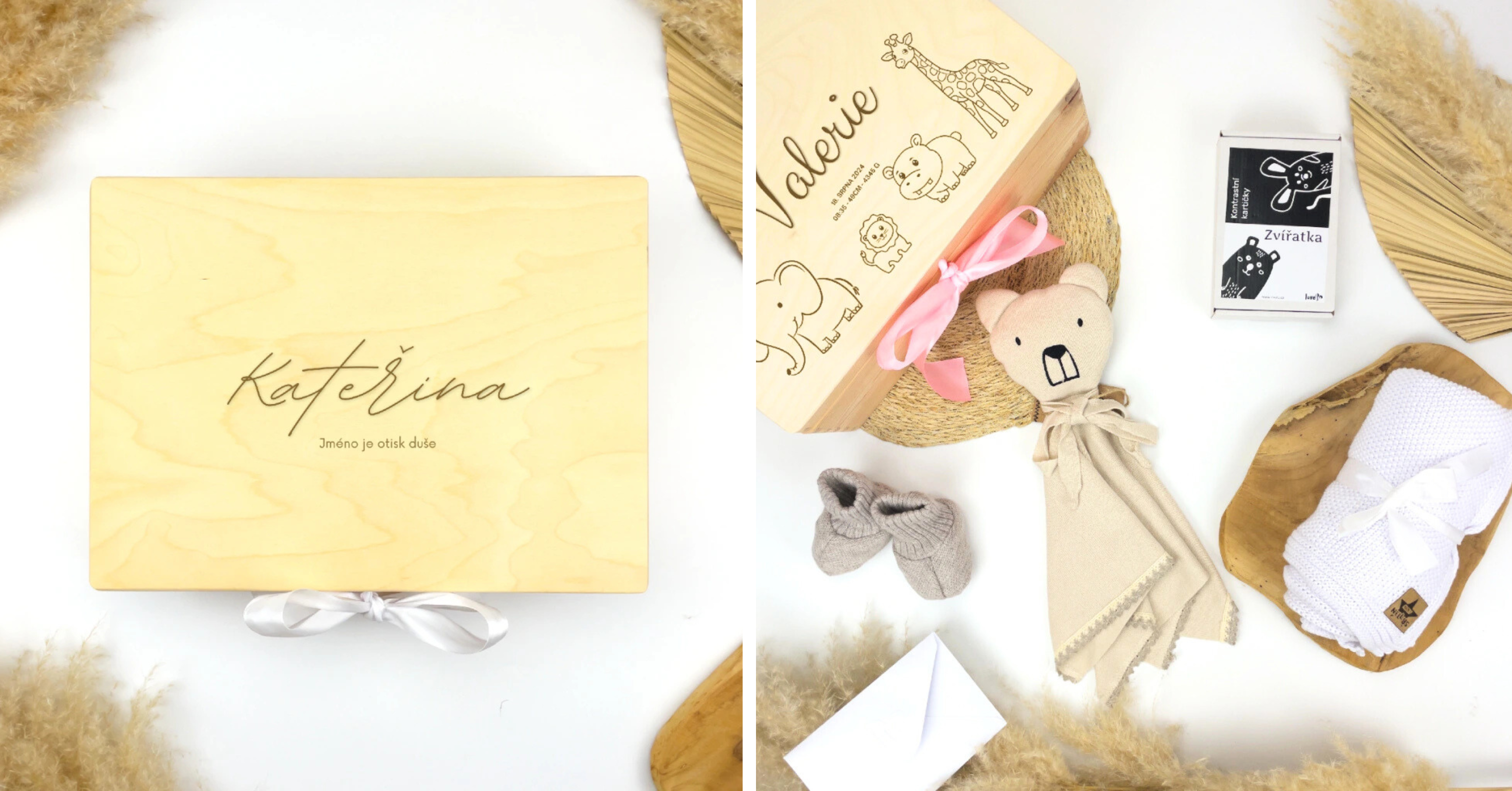 Dřevěná dárková krabička s gravírováním - elegantní vánoční dárek z Lovelu.cz