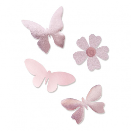 Motýlci a květ - vyřezávací šablona Bigz Plus A4