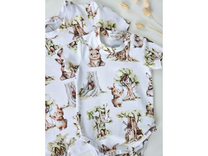 Zajkové bavlnené body/tričko