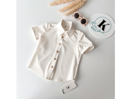 Bavlnená biela košielka