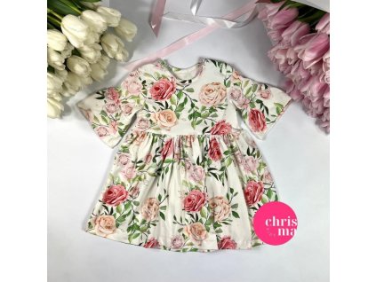 Bavlnené šaty ruže