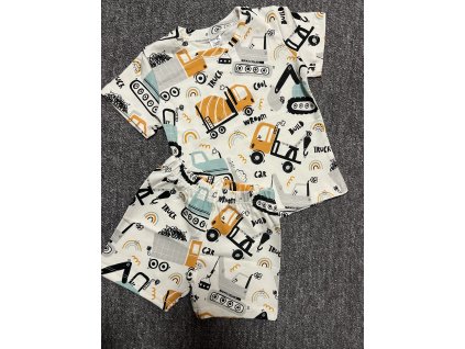 Bavlnené pyžamko traktor