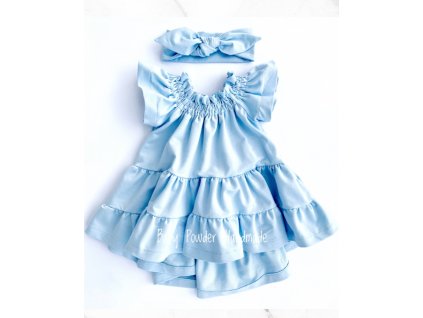 Španielské modré šaty