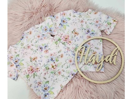 Bavlnené kvetované tričko