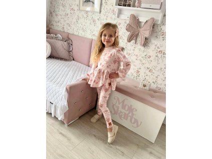 Bavlnené legíny labuť