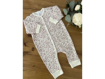Bavlnené pyžamo Kvietky mini