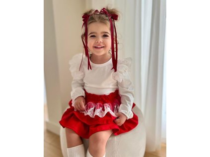 Biela košielka s čipkou