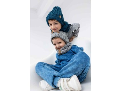 Vlnený komplet - smaragdová