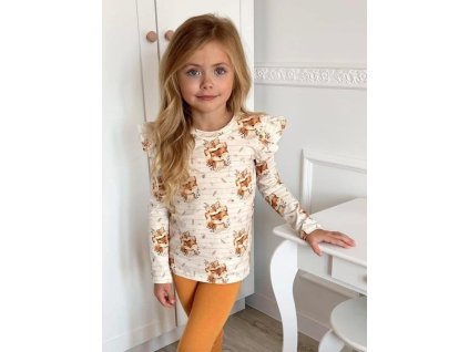 Líškové bavlnené tričko