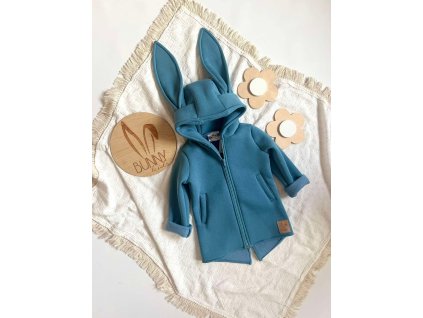 Zateplená mikinka - modrá