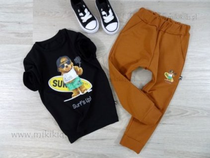 Bavlnené čierne tričko