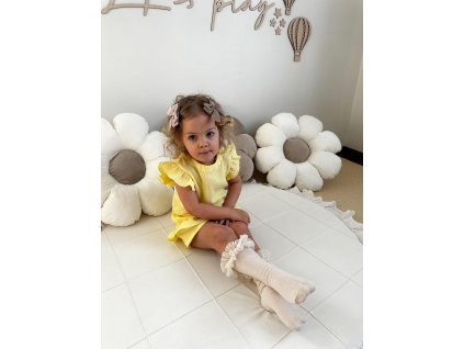 Mušelinový komplet žltý