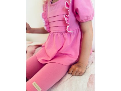Ružová tunika kraťasky
